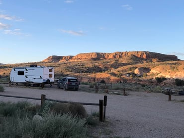 Campsite with a view.