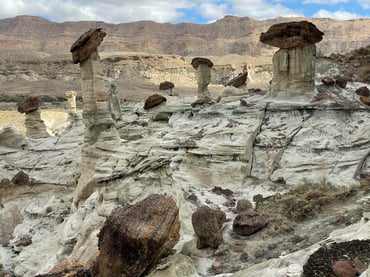 A smattering of hoodoos.