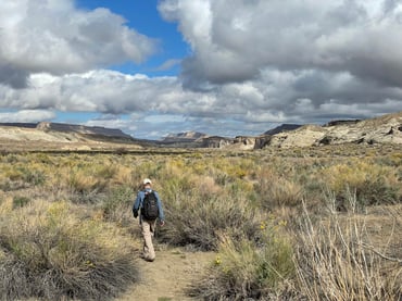 Hike out to the hoodoos